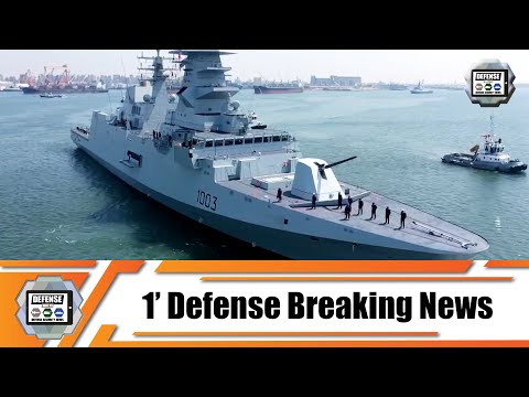 Egyptian Navy receives frigate ENS Bernees 1003 FREMM Carlo Bergamini-class Alexandria Naval Base