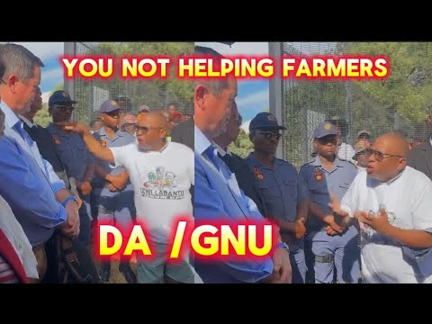 Viral video of fuming farmer come at DA John huisteinzen and GNU