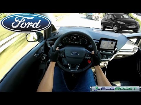 2017 Ford Fiesta 1.0 l EcoBoost Titanium (125 PS) POV drive AUTOBAHN acceleration & topspeed