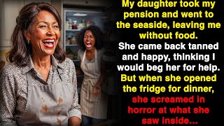 My daughter took my pension for a trip — when she opened the fridge, she screamed at what she saw…