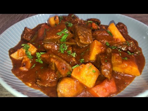 SLOW COOKED TENDER BEEF STEW STOVE TOP RECIPE