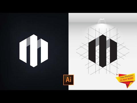 M Logo Design | How to make logo design in Adobe Illustrator CC | Illustrator Tutorial