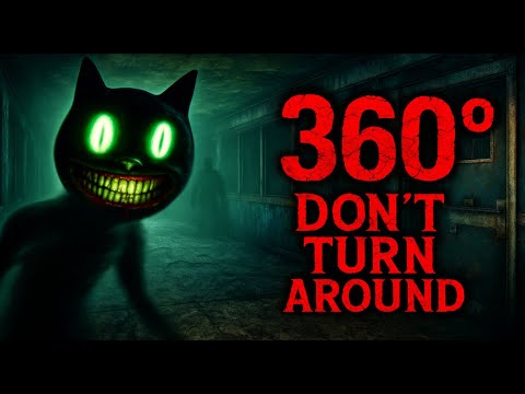 360° Horror: Trapped in a Haunted Asylum with Cartoon Cat | VR Chase Experience!