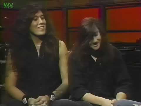Chuck Billy and Eric Peterson from Testament on The Headbangers Ball (1989) ) HD