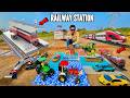 I Build A Railway Station From RC Traxxas Swaraj Vehicles Chatpat Toy TV