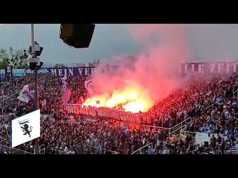 TSV 1860 München - SV Waldhof Mannheim 3:1 (19.05.2023, Pyro 2. Halbzeit)