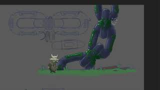 Drawing timelapse: Epic chain 🐸⛓️