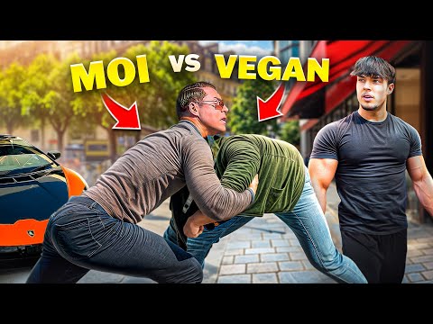 Un VÉGAN nous agresse en terrasse (bagarre)