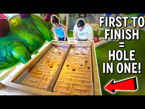 We Have Never Seen a Mini Golf Course Do This! - CRAZY Homemade Course!