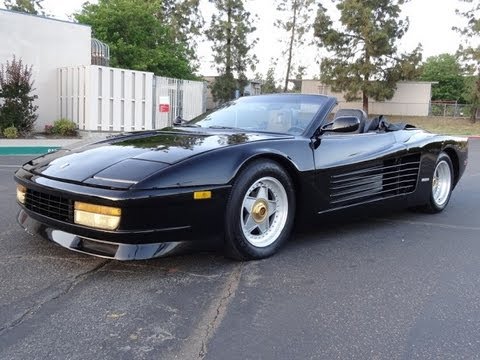 Ferrari Testarossa Miami Vice Custom Convertible Conversion GT Test Drive & Walkaround