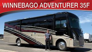 A preview image of the linked video showcasing 2023 Winnebago Adventurer 35F