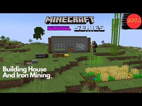 Epic Minecraft House Build & Iron Mining!
