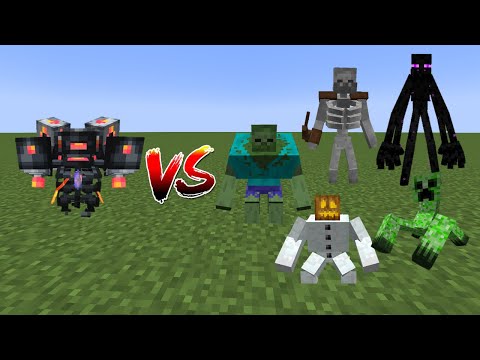 The Harbinger(L_Ender's Cataclysm) Vs Mutant Monsters - Minecraft Mob Battle
