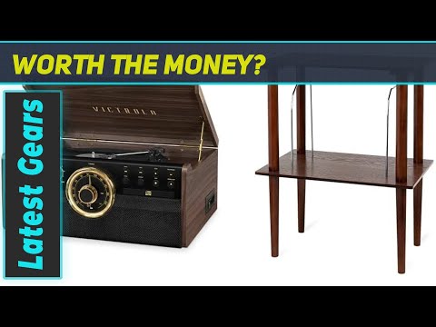 Unveiling the Victrola Empire Mid-Century Turntable & Wooden Stand!