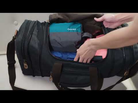 Pack with me | Gonex Canvas Expandable Duffel Weekend bag