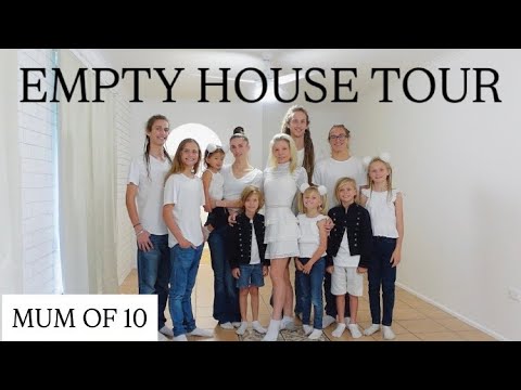 EMPTY HOUSE TOUR with 10 KIDS - @TAINATHEMUMOF10 