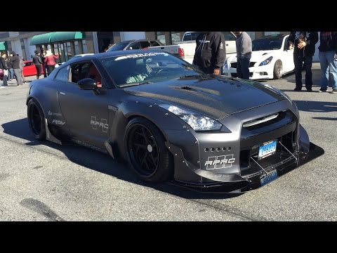 INSANE Wide Body Rocket Bunny Nissan GT-R R35 by APAC - SOUND!