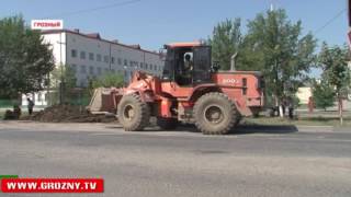 В Грозном идут работы по установке дренажной системы 