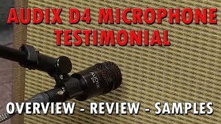 Video thumbnail for The Audix D4 -The Best Tom Microphone - Testimonial - Overview and Samples by purewaveaudio