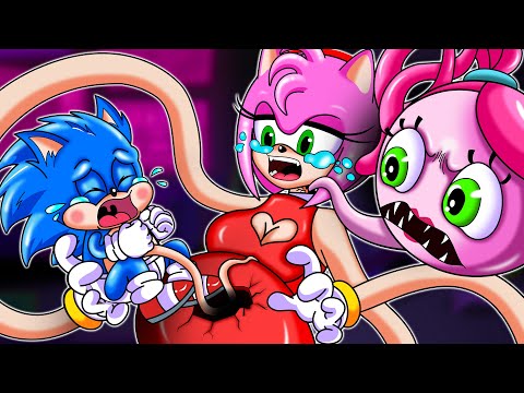 My Mom is Amy Mommy Long Legs - Amy Mommy  Sad Origin Story - Sonic the Hedgehog 3 Animation
