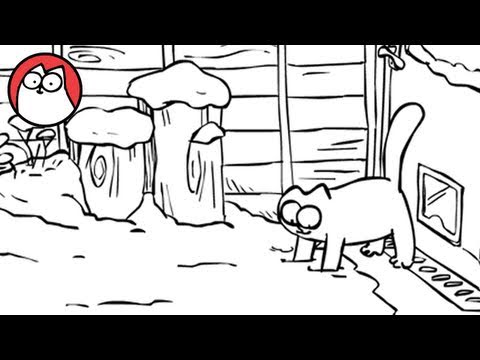 Kattenkaarten Simon's Cat De kat in de sneeuw