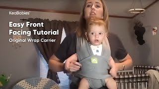 Baby Wrap Carrier Front Facing and Basic Tie Tutorial by Kelsey Escoriaza