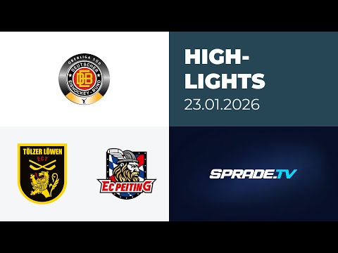 23.01.2026 - Highlights - Tölzer Löwen vs. EC Peiting