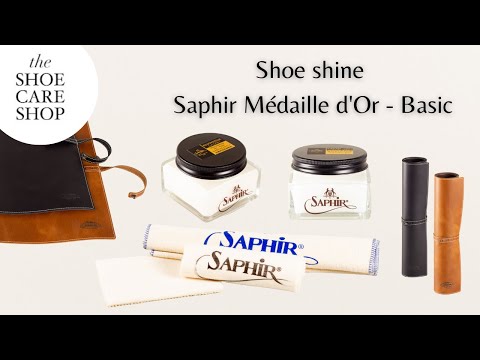 Shoe shine instruction video with Saphir Médaille d'Or - Basic