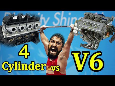 V6 vs  Four-Cylinder