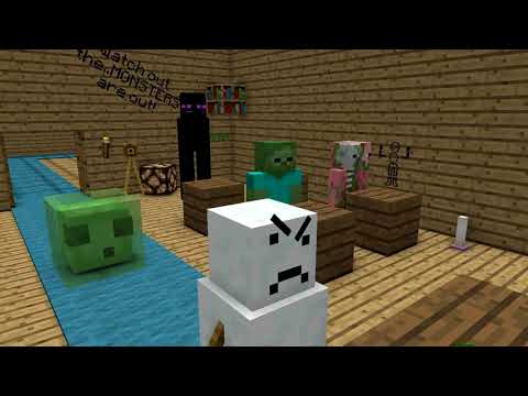 Monster School: Ice Sculpting - Minecraft Animation
