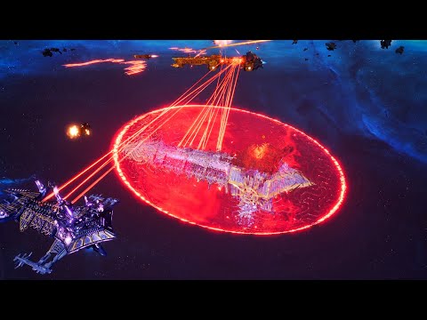 Veritatem Imperialis 2020: Titan Photep vs 4 Adeptus Mechanicus Titans - Battlefleet Gothic Armada 2