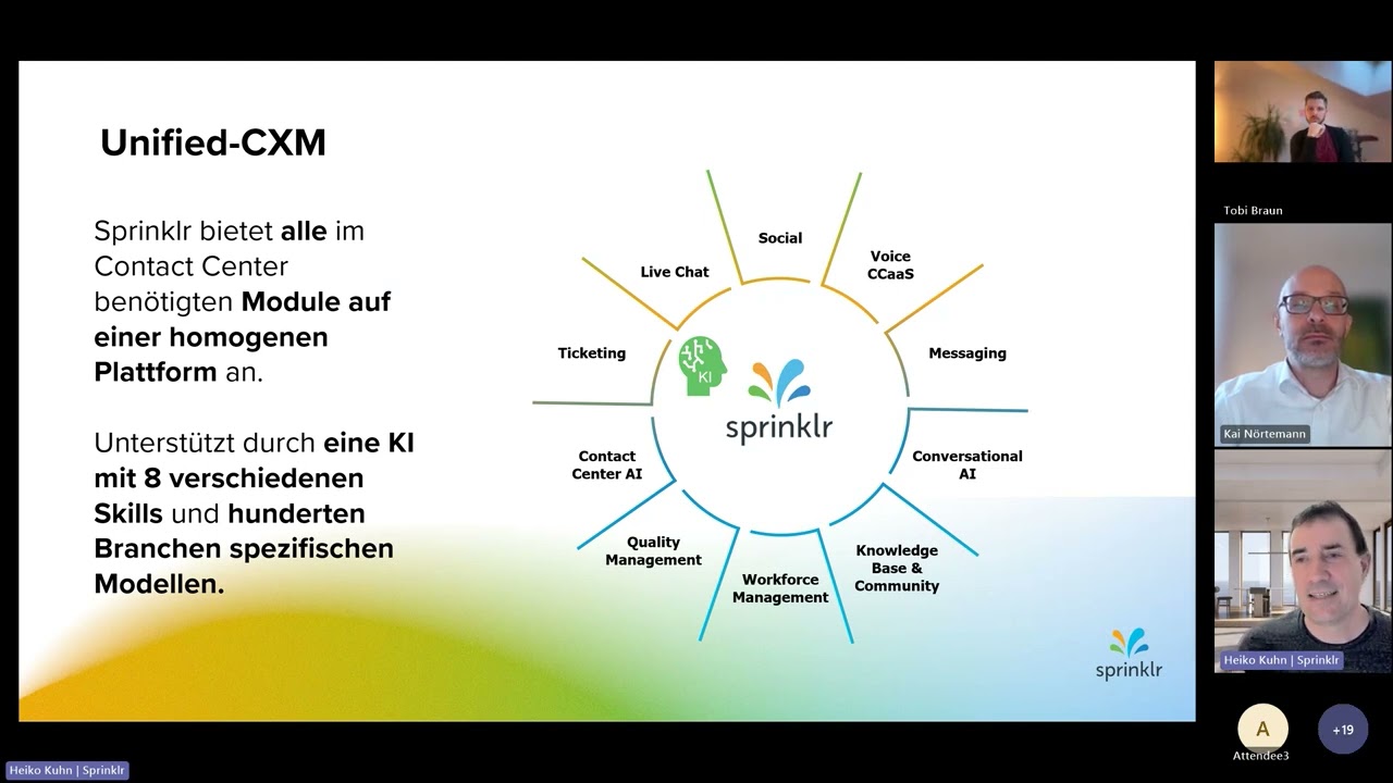 Video: Der CX-Gamechanger: Einheitliche Plattform, kanalübergreifende Insights, exzellente Customer Experience / Sprinklr @ DIALOG! Showroom (online) #CCW2025Preview