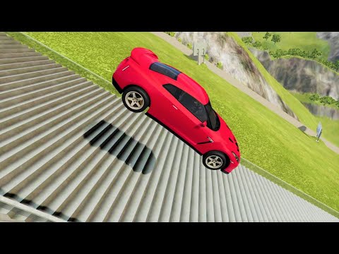 Stairs Jumps Down #4 - BeamNG DRIVE | CRASH VIDEOS