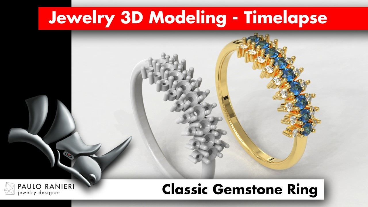 Classic Diamond Ring 3D Print Model