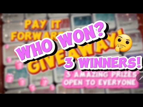 WHO WON? | PAY IT FORWARD GIVEAWAY WINNERS PICKED!