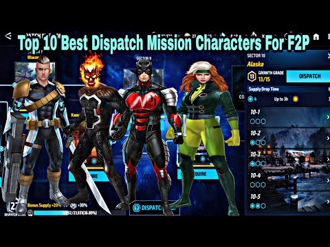 Top 10 Best Dispatch Mission Characters For F2P - Marvel Future Fight