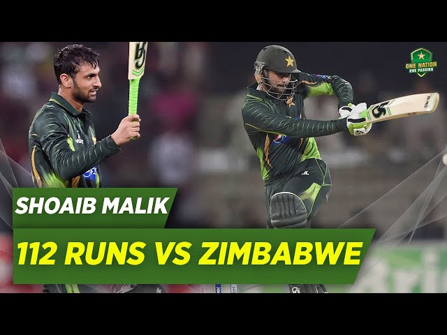 Shoaib Malik’s Explosive Batting Highlights | Classic Shots Galore! Against Zimbabwe