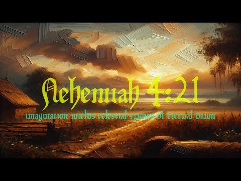 Nehemiah 4:21
