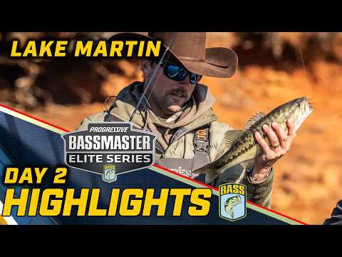 Highlights: Day 2 of Bassmaster ELITE at Lake Martin