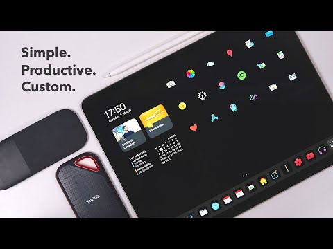 My Minimal iPad Setup | Custom iOS Icon Design Tutorial 2021 (+ Shortcuts hacks!)