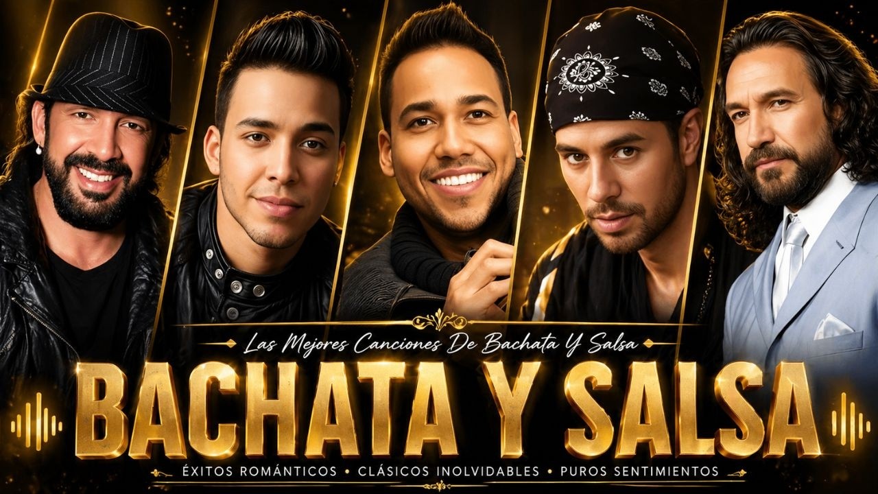 JUAN LUIS GUERRA, MARC ANTHONY, ROMEO SANTOS, ENRIQUE IGLESIAS, PRINCE ROYCE SALSA Y BACHATA EXITOS