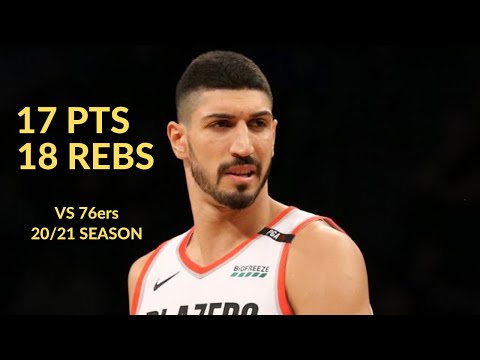 Enes Kanter 17 Pts 18 Rebs Highlights vs Philadelphia 76ers | NBA 20/21 Season