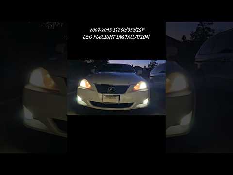 IS350 LED FOGLIGHT INSTALLATION 2007-2013 #lexus #is350 #is250 #isf #foglights #ledlights #sealight
