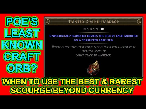 POE - Tainted Divine Teardrops - POE's Most Obscure Currency? Rare And Misunderstood - Path of Exile