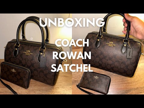 UNBOXING Coach Rowan Satchel Bag/Demo **ASMR**