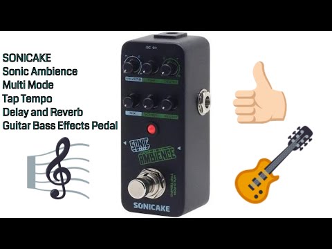 SONICAKE Sonic Ambience Multi Mode Delay and Reverb Effects Pedal