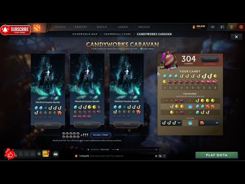 140 REROLL'S - DOTA 2 Candyworks Caravan