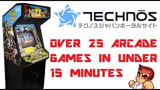 Over 25 Technos Arcade Games In Under 15 Minutes