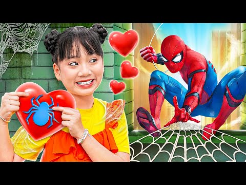 Baby Doll Fell In Love With Spiderman - Funny Stories About Baby Doll Family