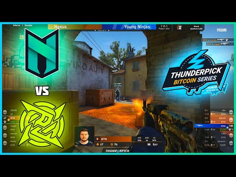 EPIC 1VS3 FROM BTN | Nexus vs Young Ninjas | Thunderpick Bitcoin Series 2 - HiGHLiGHTS | CSGO